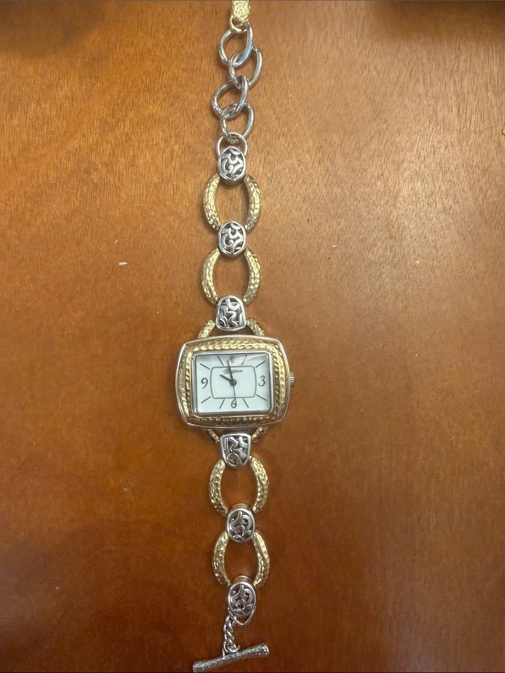 Two-Tone Gold & Silver Women's Bracelet Watch